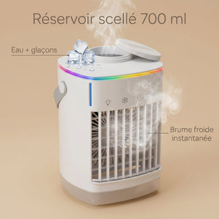 Rafraîchisseur d'Air de Bureau USB Refroidissement par Eau | Sorelio