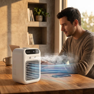 Rafraîchisseur d'Air Portable avec Humidification Rechargeable | Ivelys