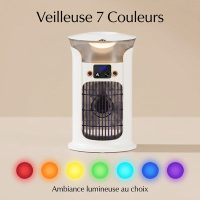 Rafraichisseur air USB Onyra veilleuse 7 couleurs ambiance