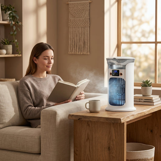 Rafraichisseur air USB Onyra dans un salon