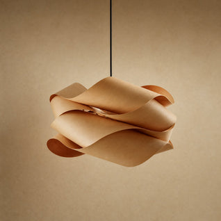 Suspension Bois Design Nuage de Rubans Ø 45 cm | Kumora