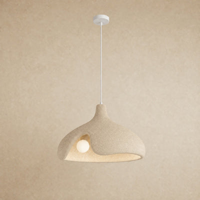 Suspension Cuisine Galet Sablé Effet Pierre, Ø 40 cm Kanoura - Azeniah