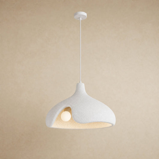 Suspension Cuisine Galet Sablé Effet Pierre, Ø 40 cm Kanoura - Azeniah