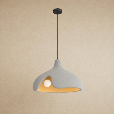 Suspension Cuisine Galet Sablé Effet Pierre, Ø 40 cm Kanoura - Azeniah