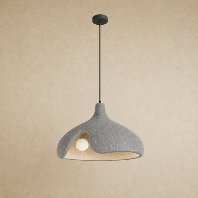 Suspension Cuisine Galet Sablé Effet Pierre, Ø 40 cm Kanoura - Azeniah