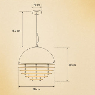 Suspension Design, Cascade Orange et Chrome | Ambrina