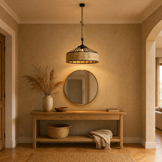 Suspension En Corde de Chanvre Tambour Ø 30 cm | Chanvira