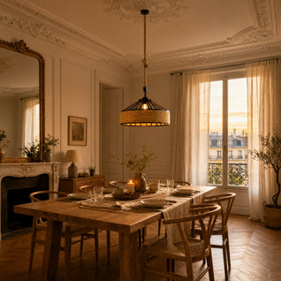 Suspension En Corde de Chanvre Tambour Ø 30 cm | Chanvira