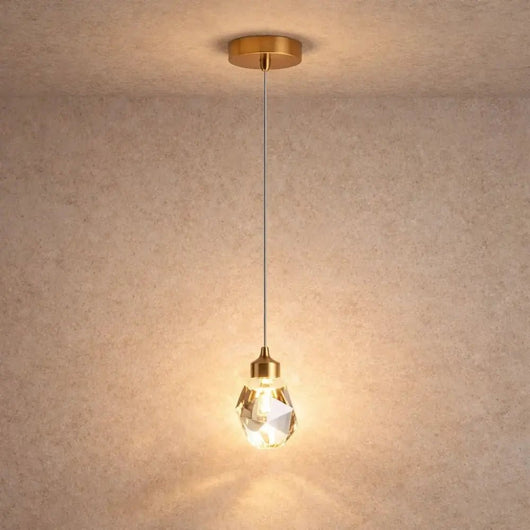 Suspension En Cristal - Éclat Taillé | Kaelyra - Suspension Luminaire Azeniah