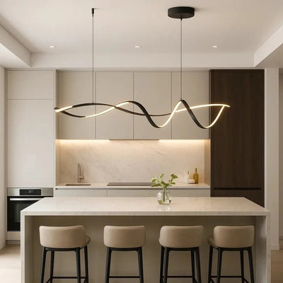 Suspension LED Luminaire - Vague Ondoyante | Soverna - vue 4 | Azeniah