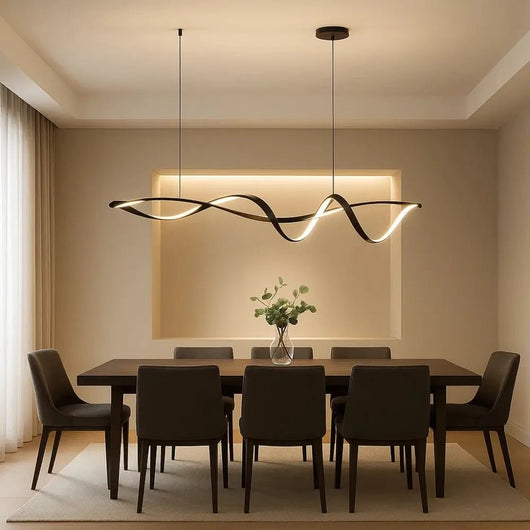 Suspension LED Luminaire - Vague Ondoyante | Soverna - vue 2 | Azeniah