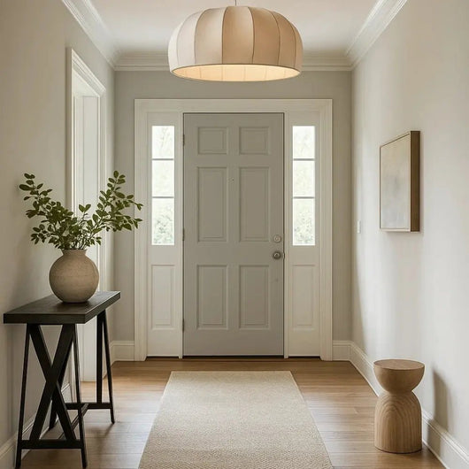 Suspension Luminaire Blanche - Soie Tressée | Almeora - vue 5 | Azeniah