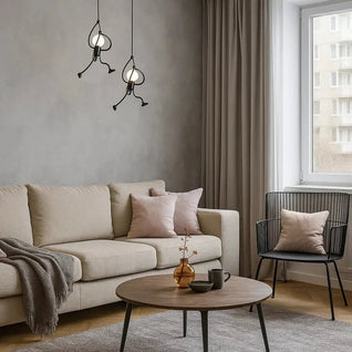 Suspension Luminaire Design - Figure Métal | Ironvir