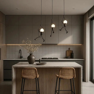 Suspension Luminaire Design - Figure Métal | Ironvir