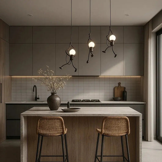Suspension Luminaire Design - Figure Métal | Ironvir - vue 5 | Azeniah