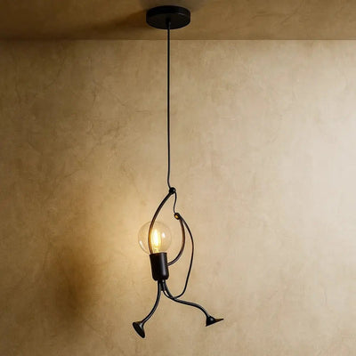 Suspension Luminaire Design - Figure Métal | Ironvir - vue 2 | Azeniah