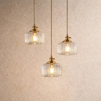 Suspension Luminaire en Verre - Éclat Cannelé | Verralia - vue 5 | Azeniah