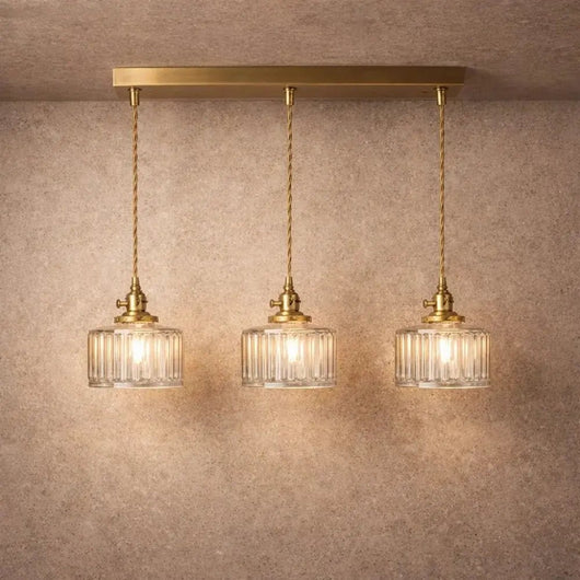 Suspension Luminaire en Verre - Éclat Cannelé | Verralia - vue 6 | Azeniah