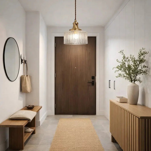 Suspension Luminaire en Verre - Éclat Cannelé | Verralia - vue 9 | Azeniah