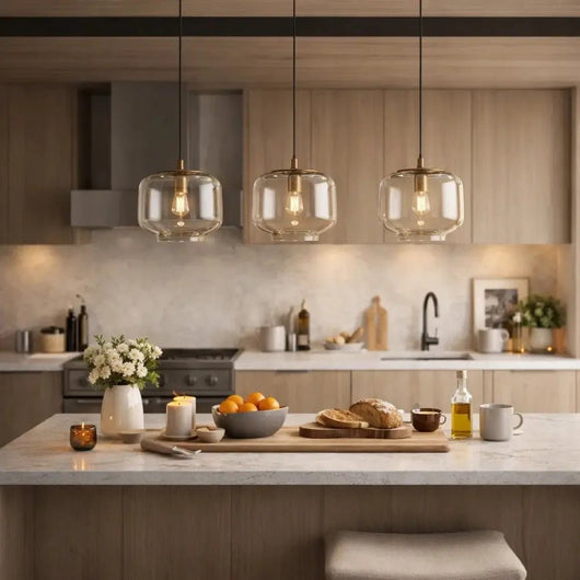Suspension Luminaire En Verre - Lueur Douce | Caliria - vue 3 | Azeniah