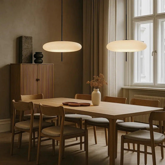 Suspension Luminaire Grand Disque - Courbe Aérienne | Azelia - vue 7 | Azeniah