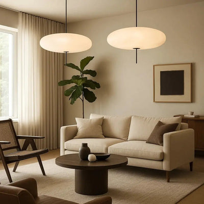 Suspension Luminaire Grand Disque - Courbe Aérienne | Azelia - vue 3 | Azeniah