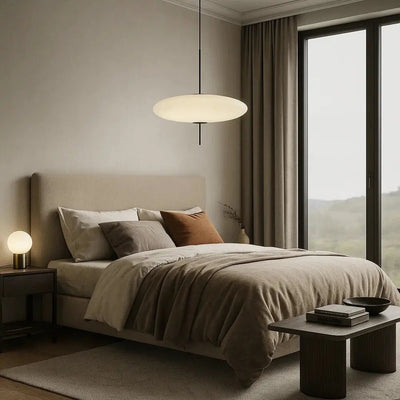Suspension Luminaire Grand Disque - Courbe Aérienne | Azelia - vue 6 | Azeniah