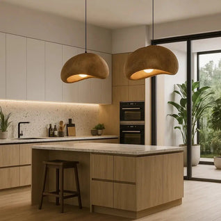 Suspension Luminaire Japandi - Résine Naturelle | Kira