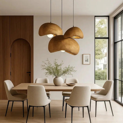 Suspension Luminaire Japandi - Résine Naturelle | Kira - vue 6 | Azeniah