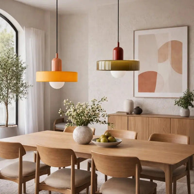 Suspension Luminaire Japandi - Voile Minéral | Lunara - vue 14 | Azeniah
