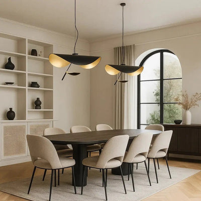 Suspension Luminaire Moderne - Arc Doré | Claryos - vue 2 | Azeniah