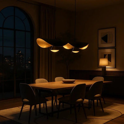 Suspension Luminaire Moderne - Arc Doré | Claryos - vue 3 | Azeniah