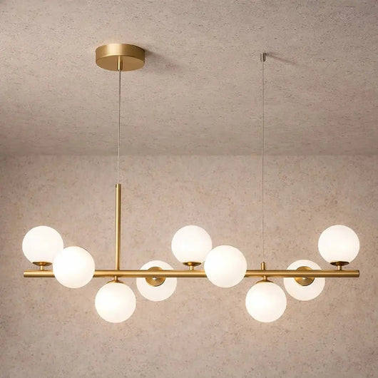 Suspension Luminaire Salle À Manger - Barre Épurée | Aurella - vue 12 | Azeniah