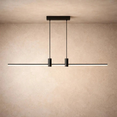 Suspension Luminaire Salle À Manger - Barre Épurée | Silvena - vue 2 | Azeniah