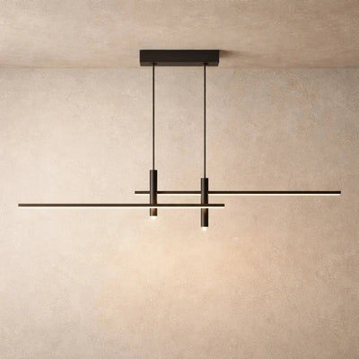 Suspension Luminaire Salle À Manger - Barre Épurée | Silvena - vue 4 | Azeniah