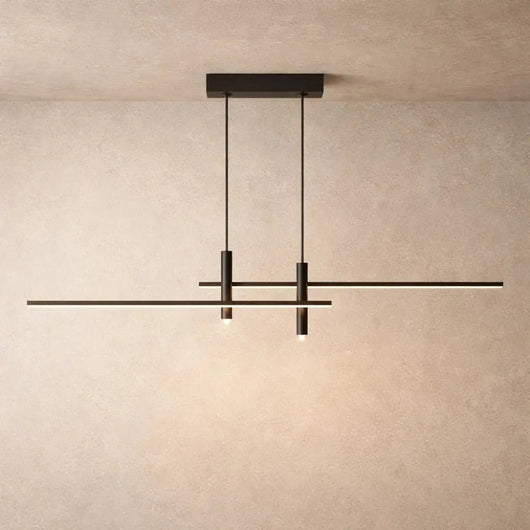 Suspension Luminaire Salle À Manger - Barre Épurée | Silvena - vue 4 | Azeniah
