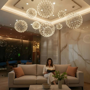 Suspension Luminaire Salon - Explosion Chromée | Stellaris