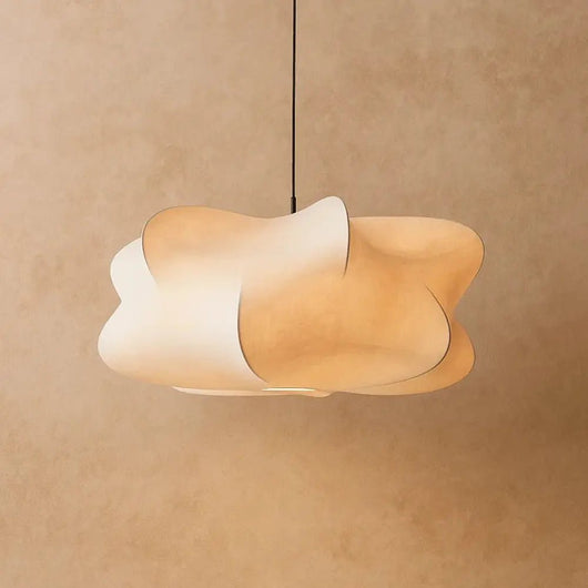 Suspension Luminaire Textile - Voile Soyeux | Lunera | Azeniah