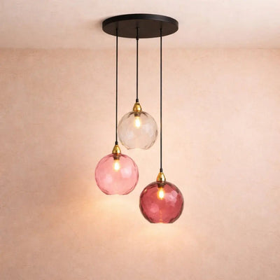 Suspension Luminaire Verre - Éclat Chromatique | Calyvia - vue 10 | Azeniah