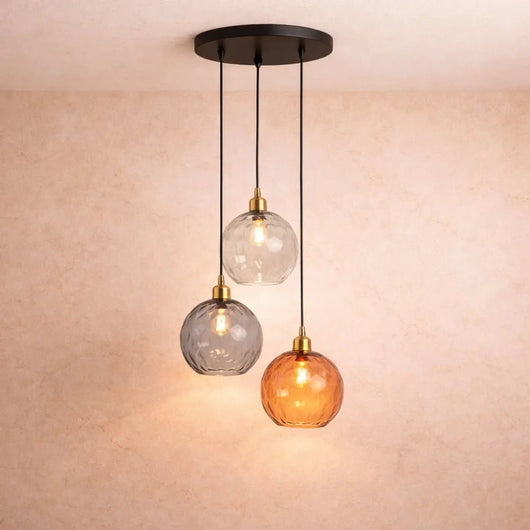 Suspension Luminaire Verre - Éclat Chromatique | Calyvia - vue 11 | Azeniah