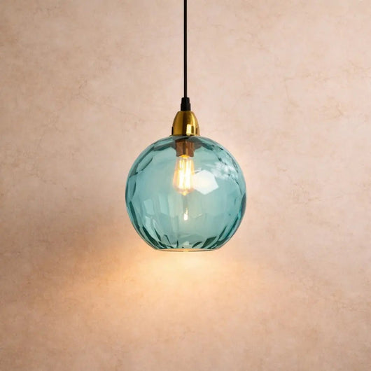 Suspension Luminaire Verre - Éclat Chromatique | Calyvia - vue 4 | Azeniah