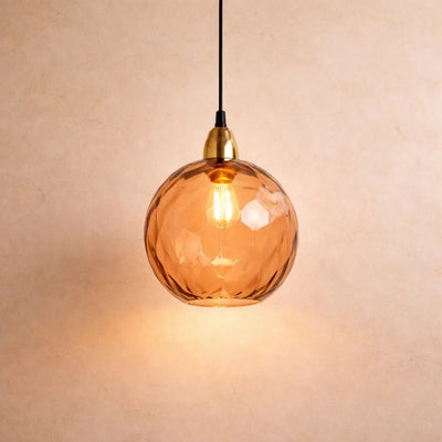 Suspension Luminaire Verre - Éclat Chromatique | Calyvia - vue 7 | Azeniah