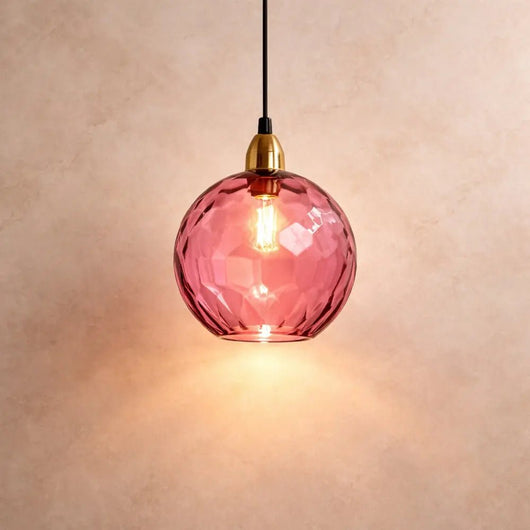 Suspension Luminaire Verre - Éclat Chromatique | Calyvia | Azeniah