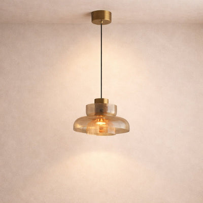 Suspension Luminaire Verre - Éclat Minéral | Fissora - vue 4 | Azeniah