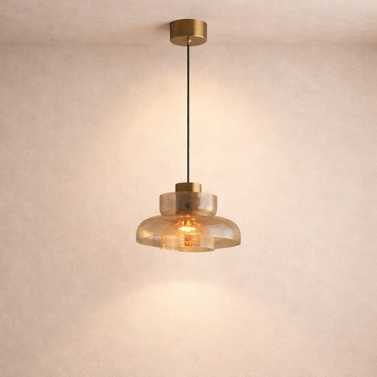 Suspension Luminaire Verre - Éclat Minéral | Fissora - vue 4 | Azeniah