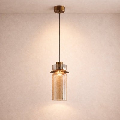 Suspension Luminaire Verre - Éclat Minéral | Fissora - vue 8 | Azeniah