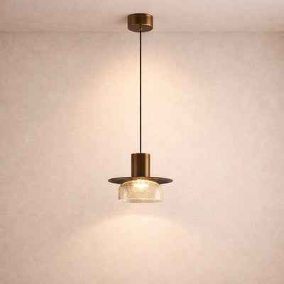 Suspension Luminaire Verre - Éclat Minéral | Fissora - vue 5 | Azeniah