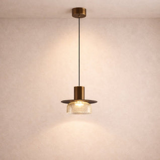 Suspension Luminaire Verre - Éclat Minéral | Fissora