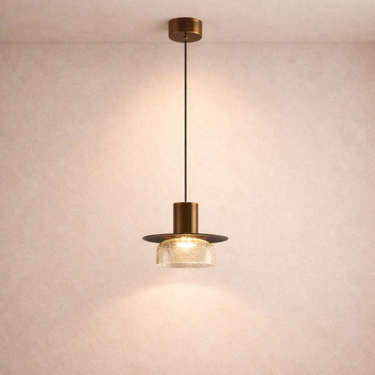 Suspension Luminaire Verre - Éclat Minéral | Fissora - vue 5 | Azeniah