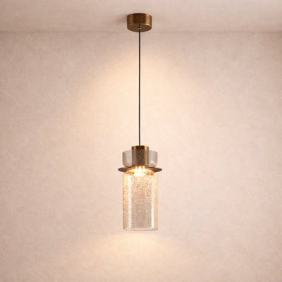 Suspension Luminaire Verre - Éclat Minéral | Fissora - vue 7 | Azeniah
